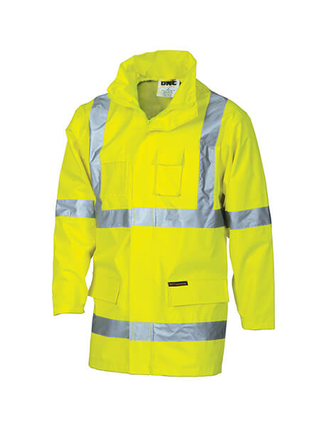 DNC HiVis Cross Back D/N "2 in 1" Contrast Rain Jacket (3995)