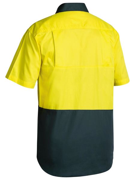 Bisley Hi Vis Cool Lightweight Drill Shirt- Short Sleeve-(BS1895)
