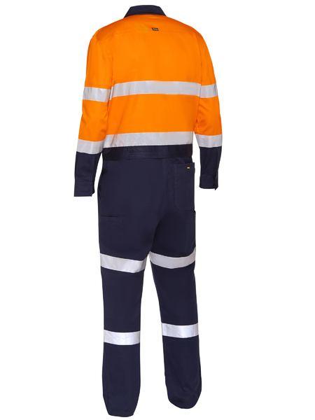 Bisley Taped Hi Vis Work Coverall With Waist Zip Opening - (BC6066T)