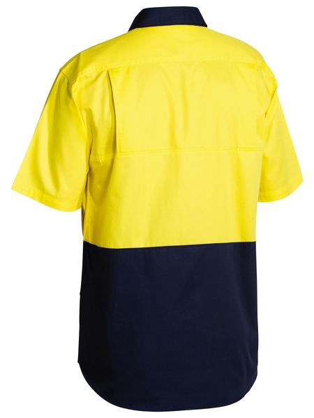Bisley Hi Vis Cool Lightweight Drill Shirt- Short Sleeve-(BS1895)