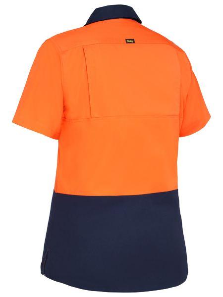 Bisley Women's Cool Lightweight Hi Vis Drill Shirt - (BL1895)