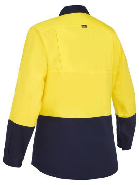 Bisley Women's Cool Lightweight Hi Vis Drill Shirt (BL6895)