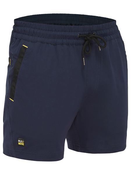 Bisley Flx move 4 way stretch elastic waist short BSH1331 Workwear Direct