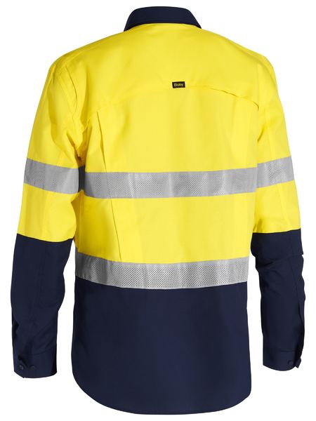 Bisley X Airflow™ Closed Front  Taped Hi Vis Ripstop Shirt (BSC6415T)