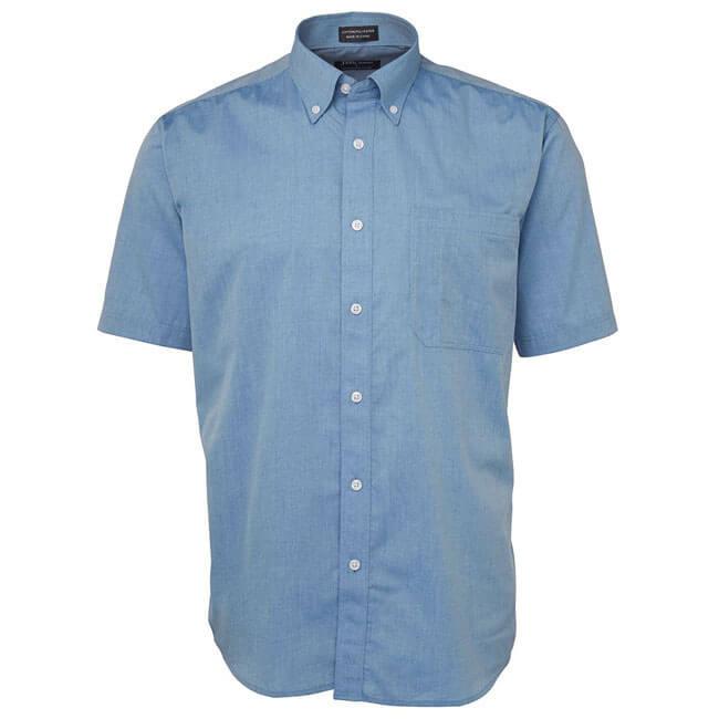Jb's Short Sleeve Fine Chambray Shirt - Adults (4FCSS)