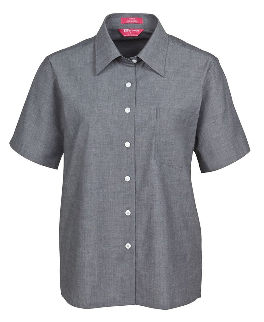 JB's Ladies S/S Fine Chambray Shirt (4LSLS)