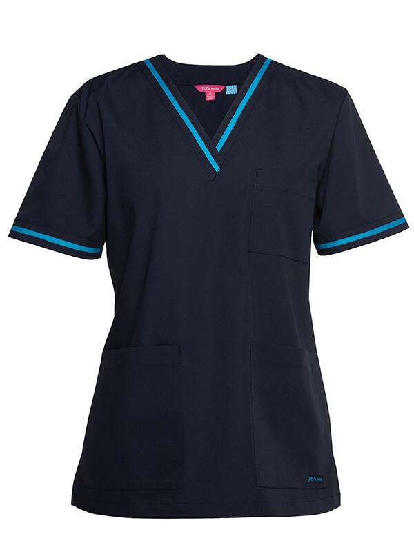 JB's  Ladies Contrast Scrubs Top (4SCT1)