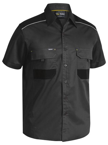 Bisley FLEX & MOVE™ Mechanical Stretch Shirt Short Sleeve-(BS1133)