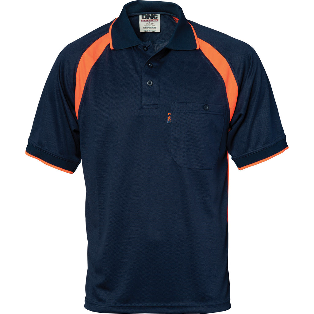 DNC Coolbreathe Contrast Polo  - Short Sleeve (5216)