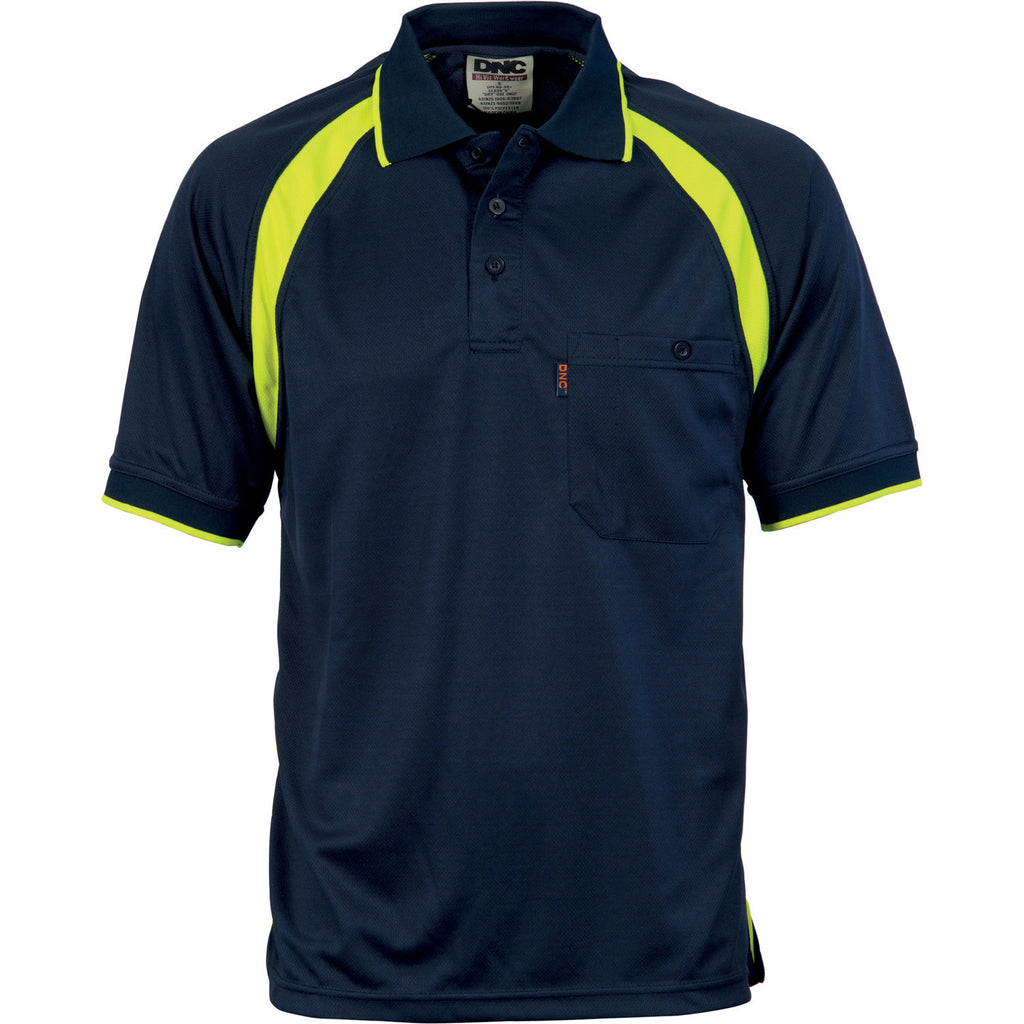 DNC Coolbreathe Contrast Polo  - Short Sleeve (5216)