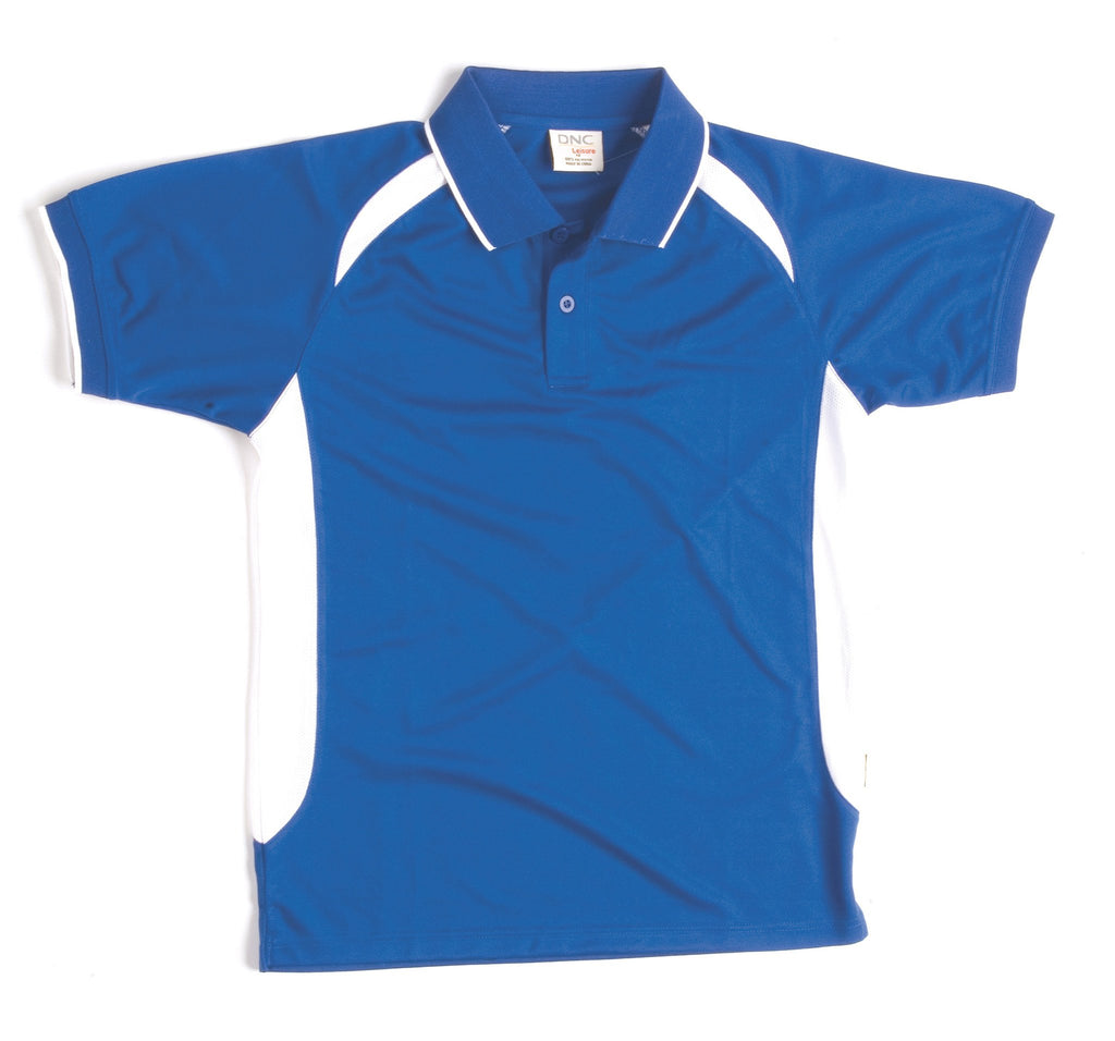 DNC Adults Air Flow Contrast Raglan Mesh Polo (5262)