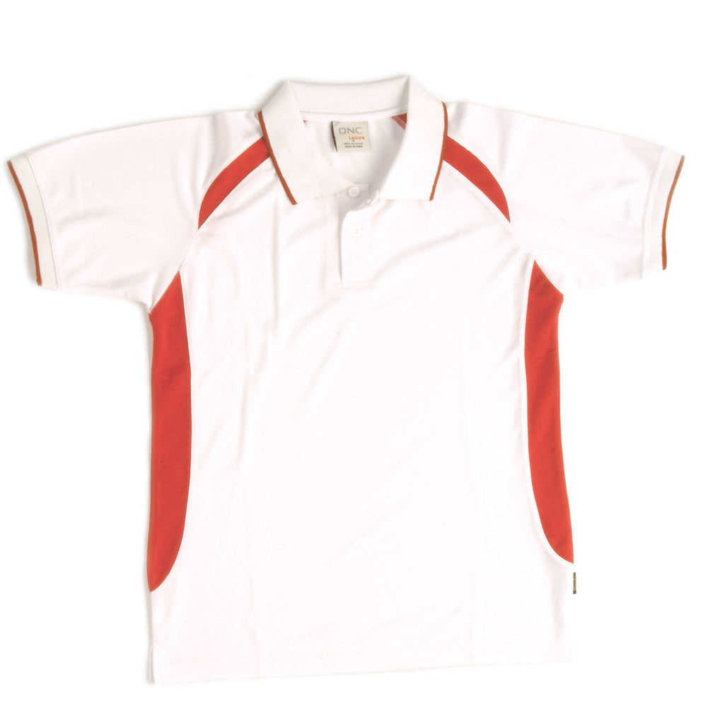 DNC Adults Air Flow Contrast Raglan Mesh Polo (5262)