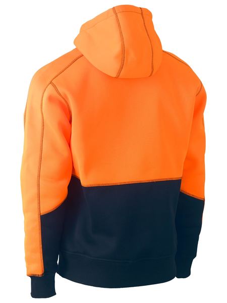 Bisley Hi Vis Fleece Hoodie Pullover - BK6619)