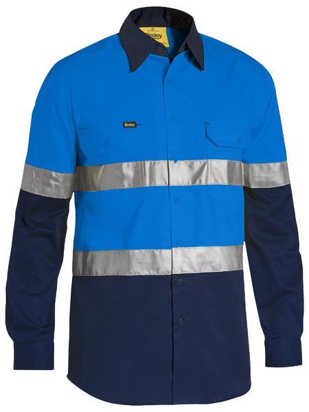 Bisley Men's 3M Taped Cool Hi Vis Light Weight Shirt-(BS6696T)