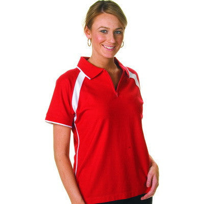 DNC Ladies Poly/Cotton Contrast Raglan Panel Polo (5246)