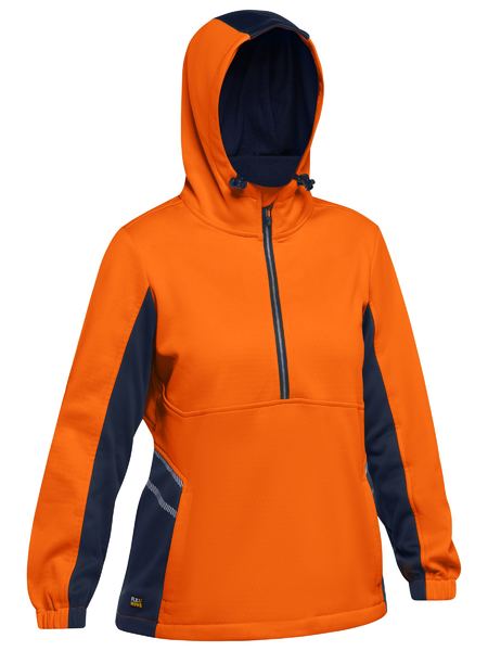 Bisley Womens Taped Hi Vis Fleece Hoodie (BKL6819T) – Workwear Direct