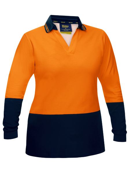 Bisley Women's Hi Vis V-neck Polo (BKL6234)