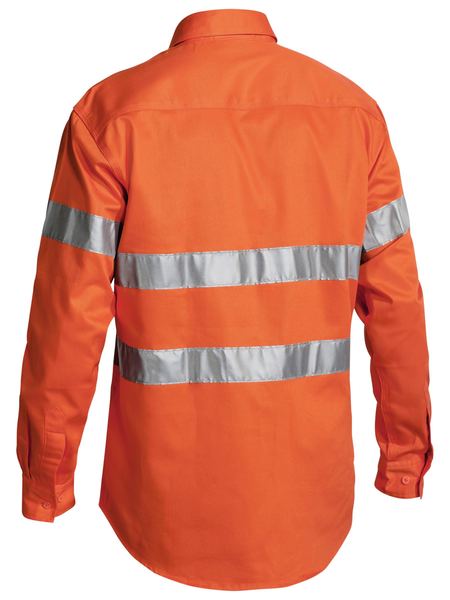 Bisley Taped Hi Vis Closed Front Drill Shirt -(BTC6482)