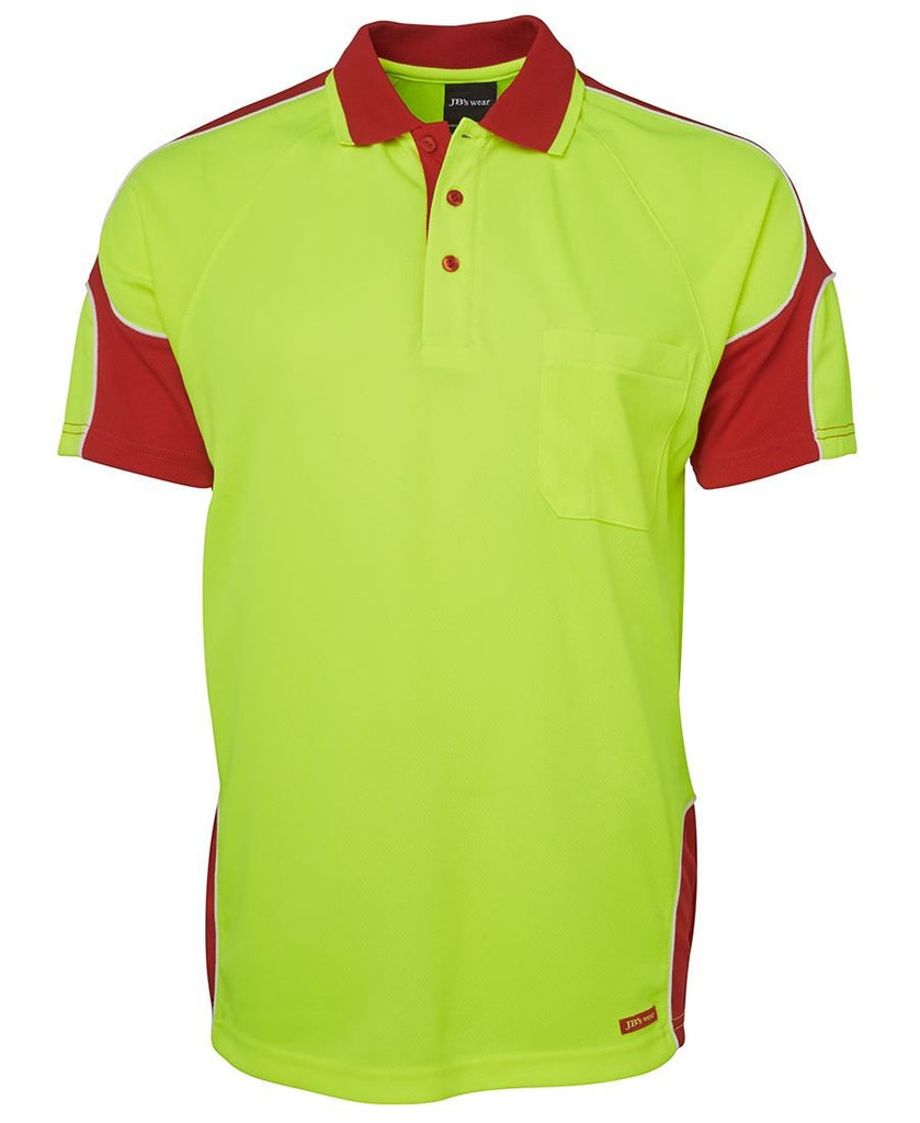 JB's Hi Vis S/S Arm Panel Polo - Adults (6AP4S)