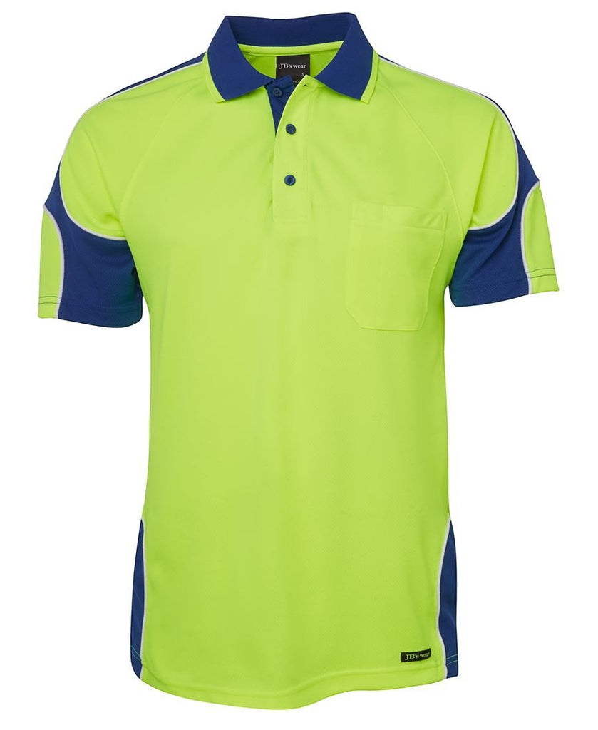 JB's Hi Vis S/S Arm Panel Polo - Adults (6AP4S)