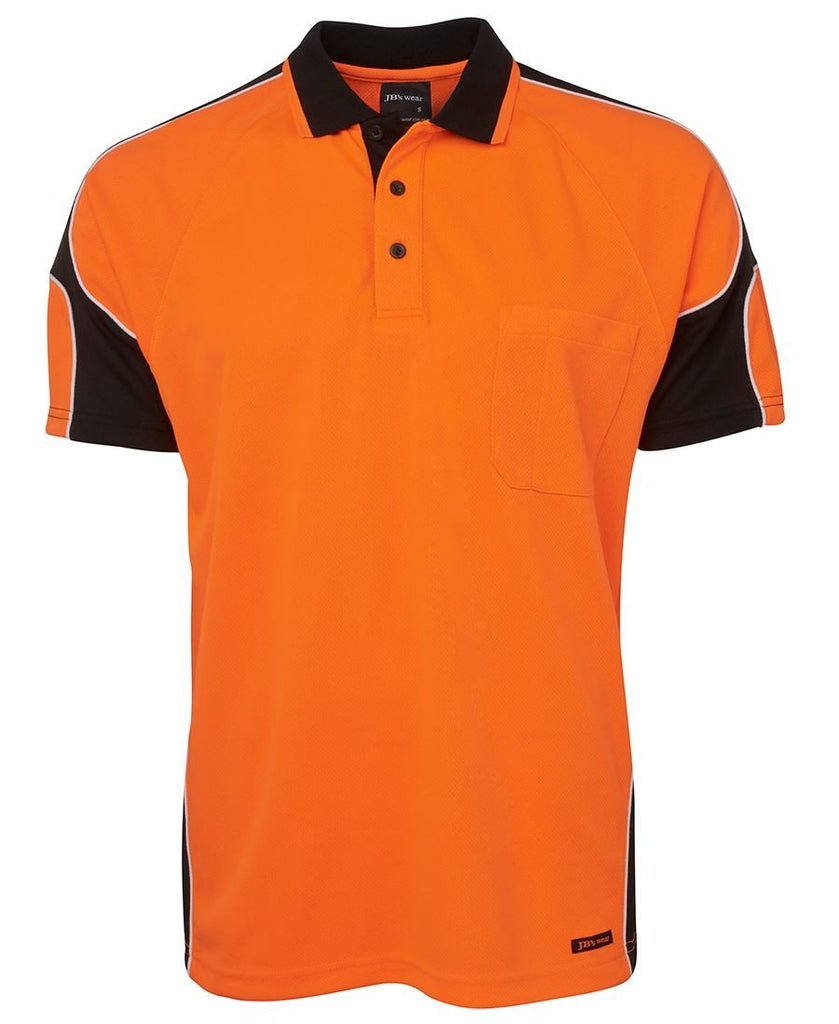 JB's Hi Vis S/S Arm Panel Polo - Adults (6AP4S)