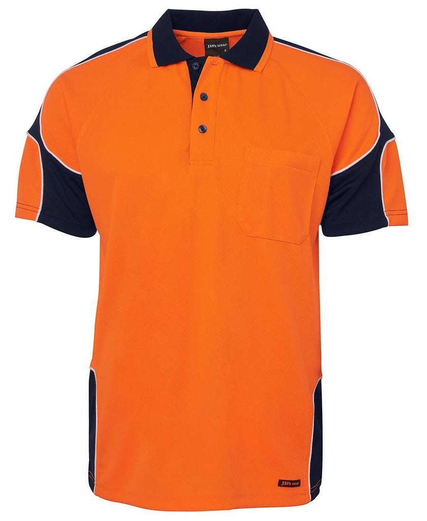 JB's Hi Vis S/S Arm Panel Polo - Adults (6AP4S)