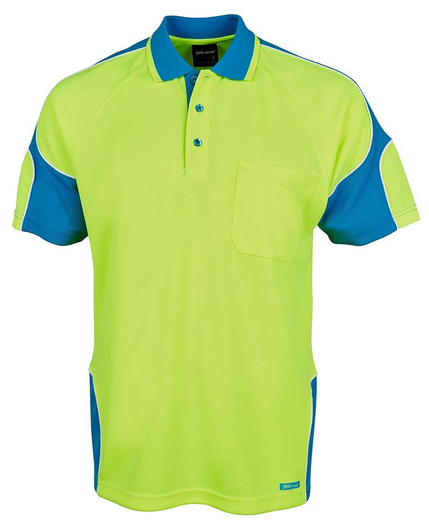 JB's Hi Vis S/S Arm Panel Polo - Adults (6AP4S)