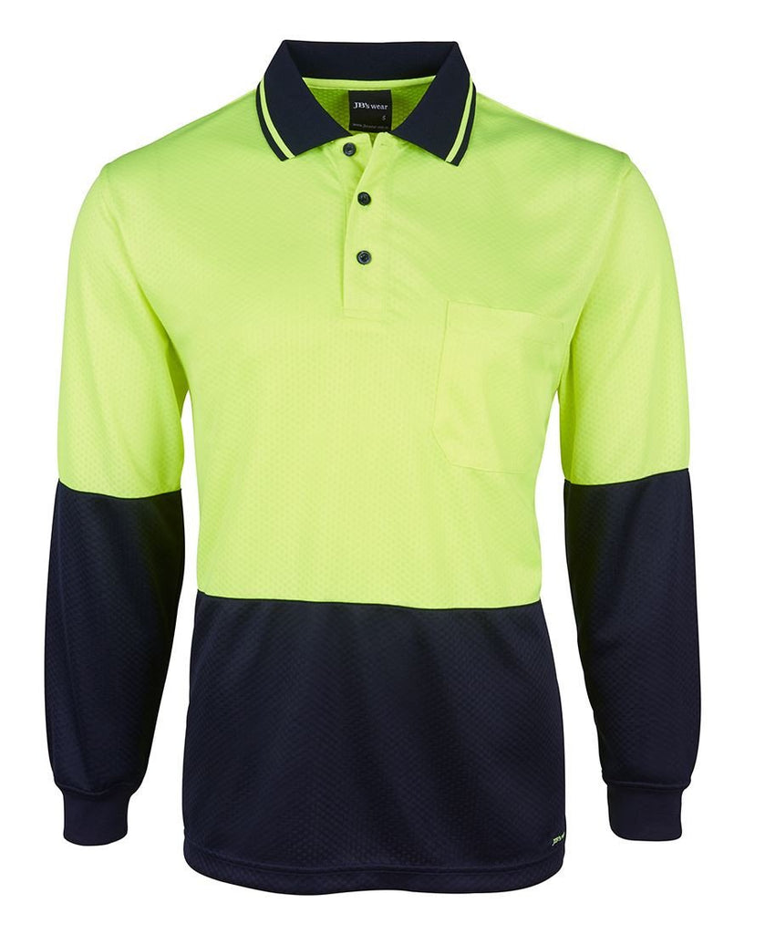 JB's Hi Vis L/S Jacquard Polo (6HJNL)