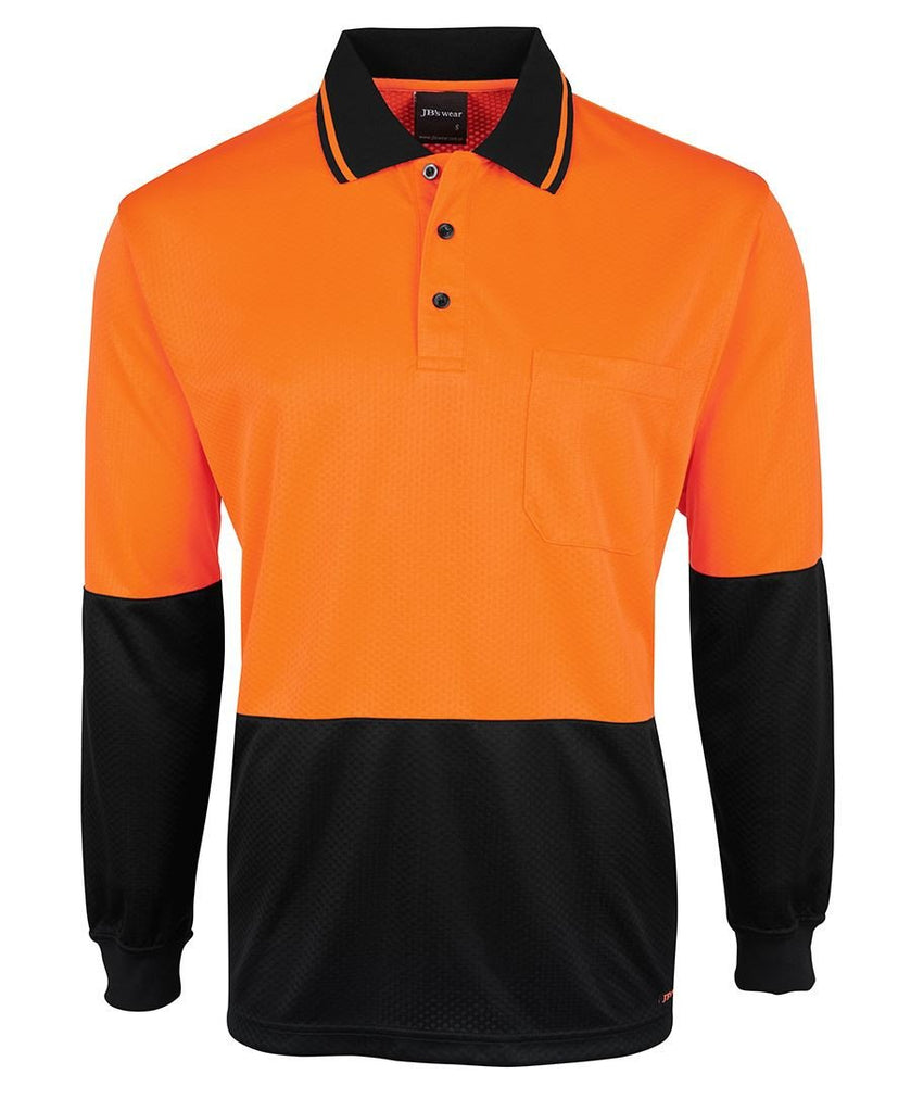 JB's Hi Vis L/S Jacquard Polo (6HJNL)