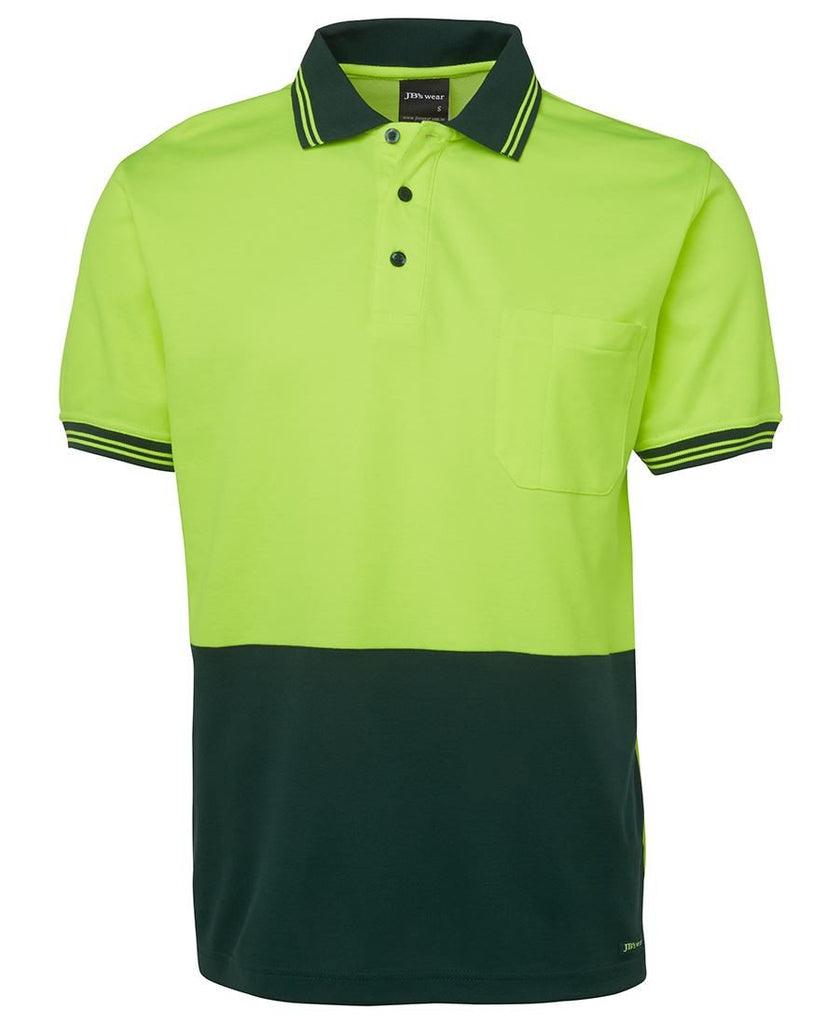 Jb's Hi Vis Short Sleeve Cotton Back Polo - Adults (6HPS)