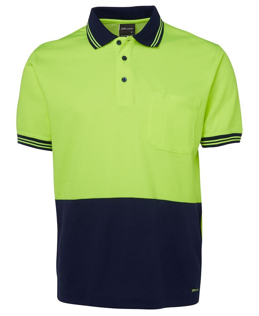 Jb's Hi Vis Short Sleeve Cotton Back Polo - Adults (6HPS)