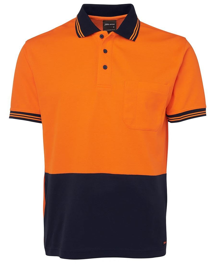 Jb's Hi Vis Short Sleeve Cotton Back Polo - Adults (6HPS)