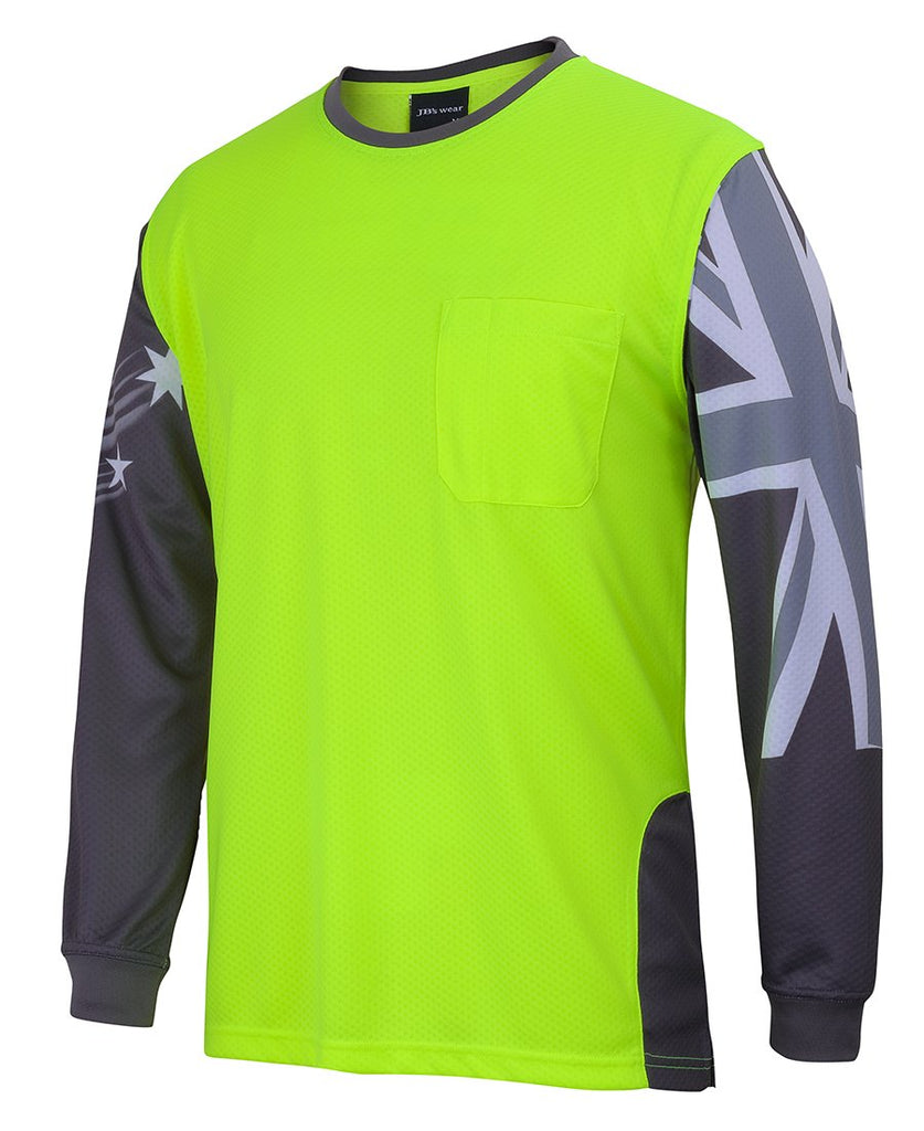 Jb's Hi Vis L/S Southern Cross Tee (6HSCT)