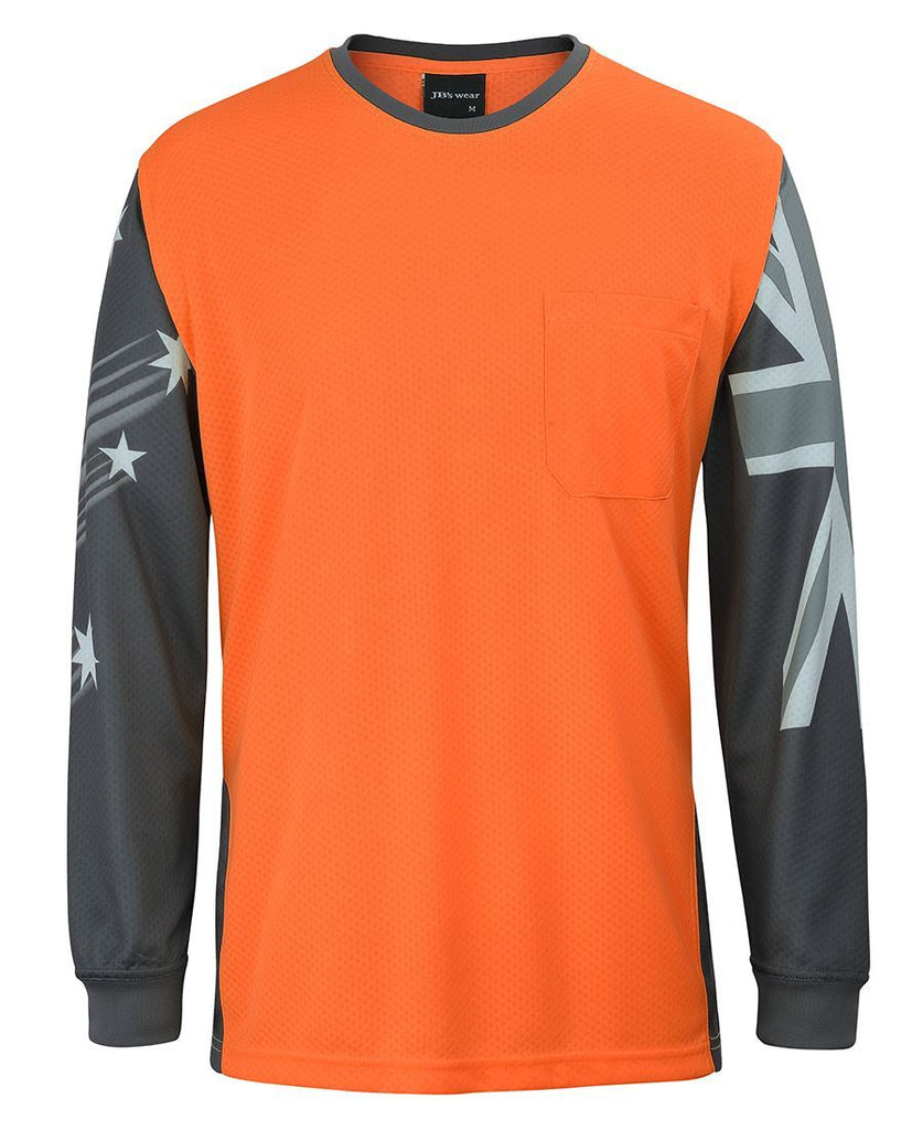 Jb's Hi Vis L/S Southern Cross Tee (6HSCT)