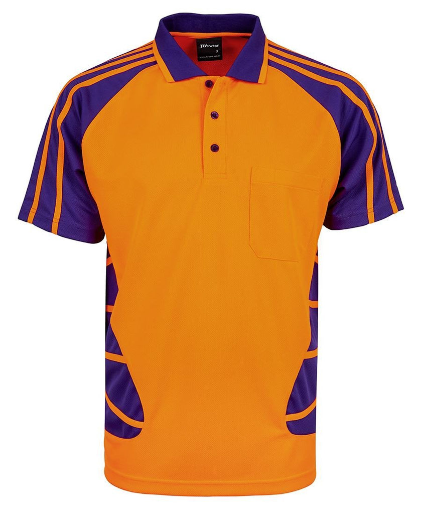 Jb's Hi Vis Short Sleeve Spider Polo - Adults (6HSP)