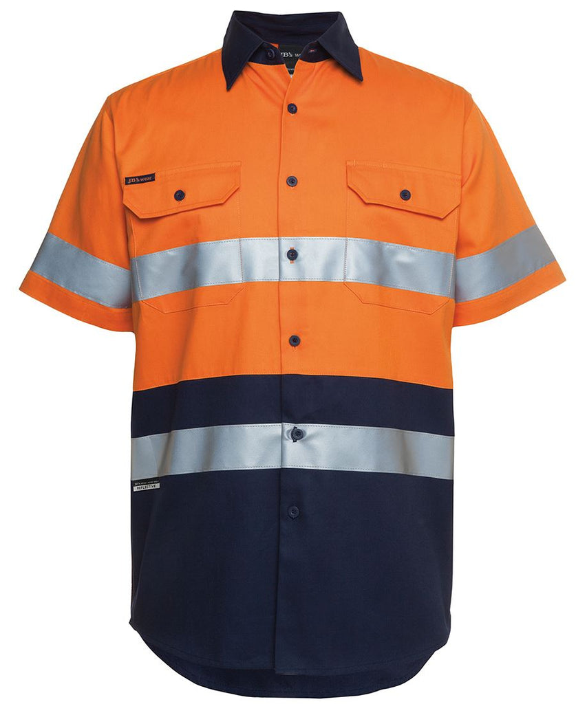 JB's Hi Vis (D+N) Short Sleeve 190g Shirt - Adults (6HSS)