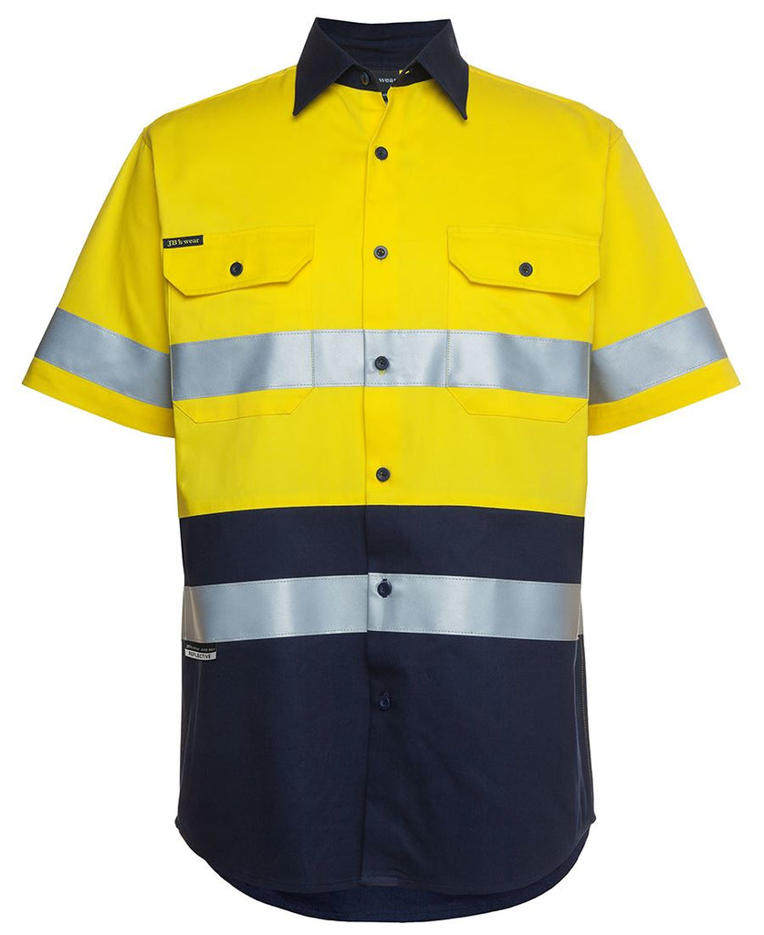 JB's Hi Vis (D+N) Short Sleeve 190g Shirt - Adults (6HSS)