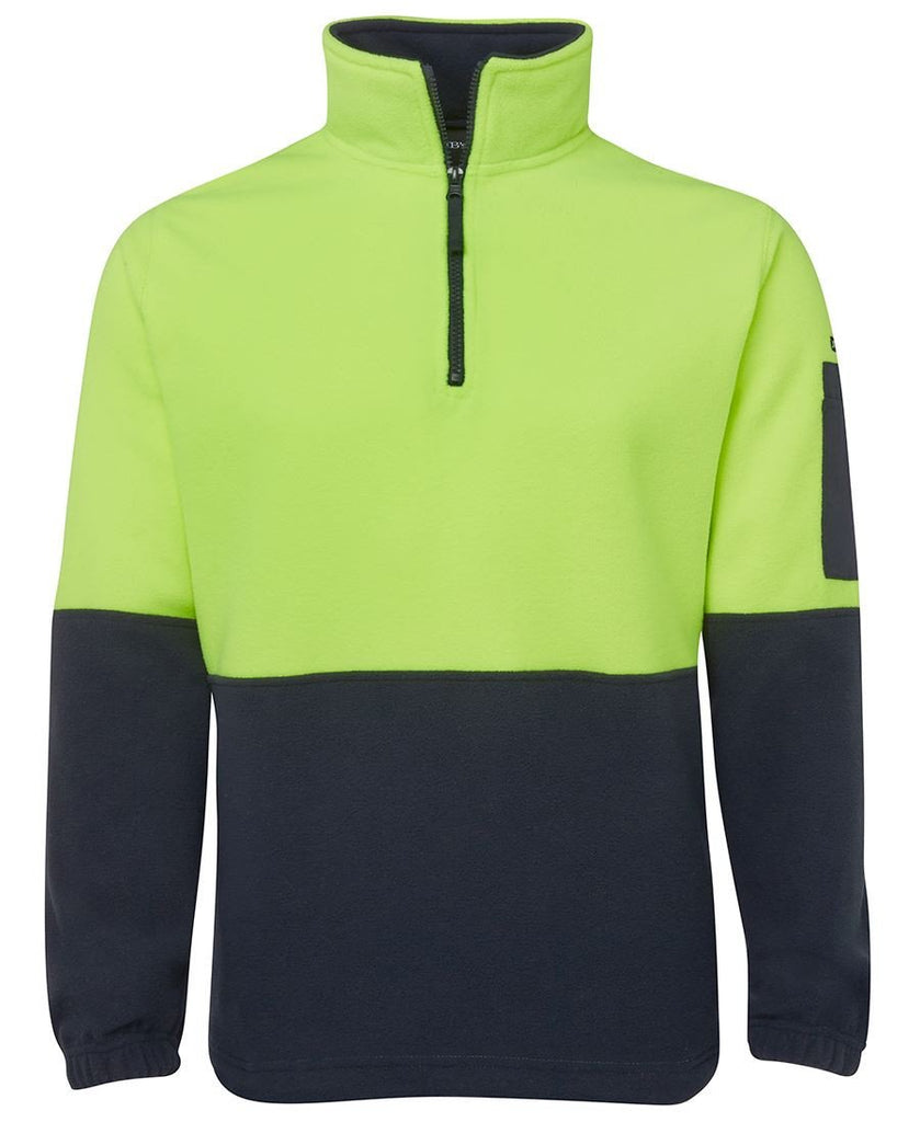 JB's Hi Vis 1/2 Zip Polar Fleece - Adults (6HVPF)