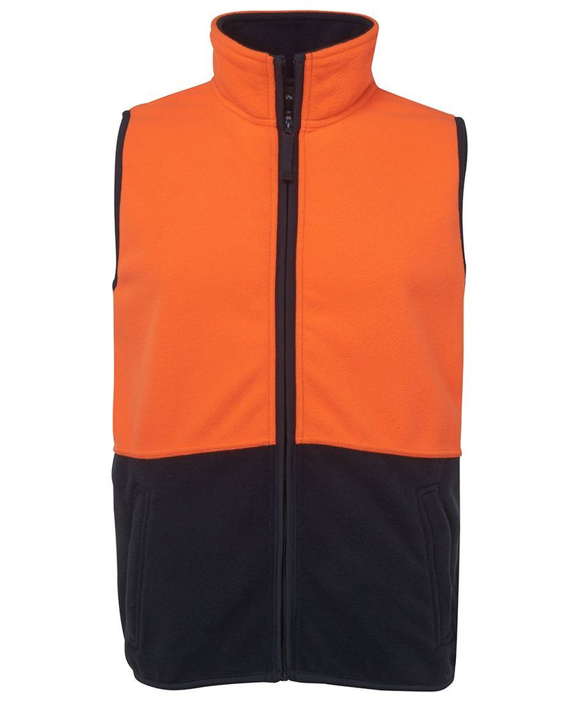 Jb's Hi Vis Polar Vest - Adults (6HVPV)