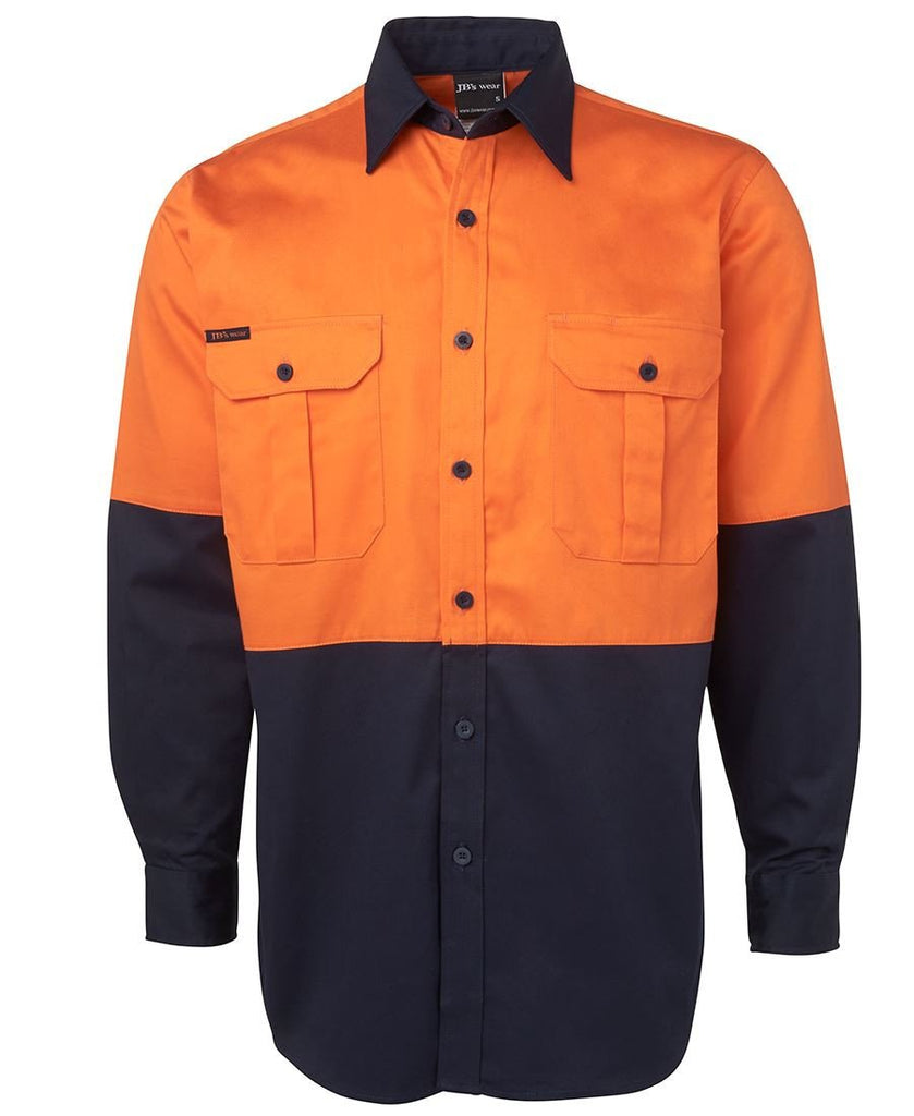 Jb's Hi Vis Long Sleeve 190g Shirt - Adults (6HWL)