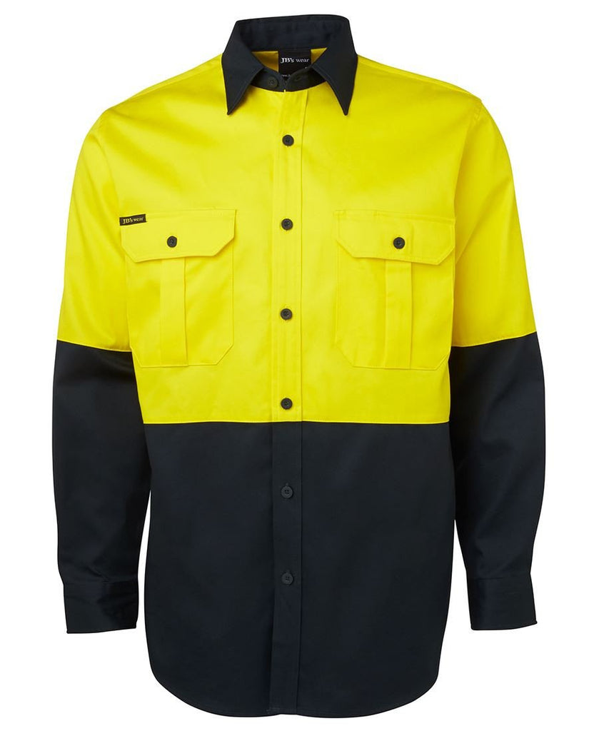 Jb's Hi Vis Long Sleeve 190g Shirt - Adults (6HWL)