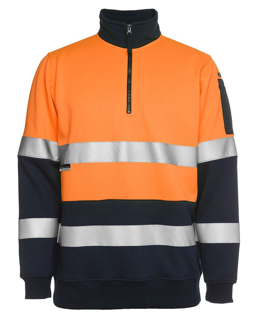 JB's Hi Vis 1/2 Zip D+N Fleecy Sweat - Adults (6HZFS)