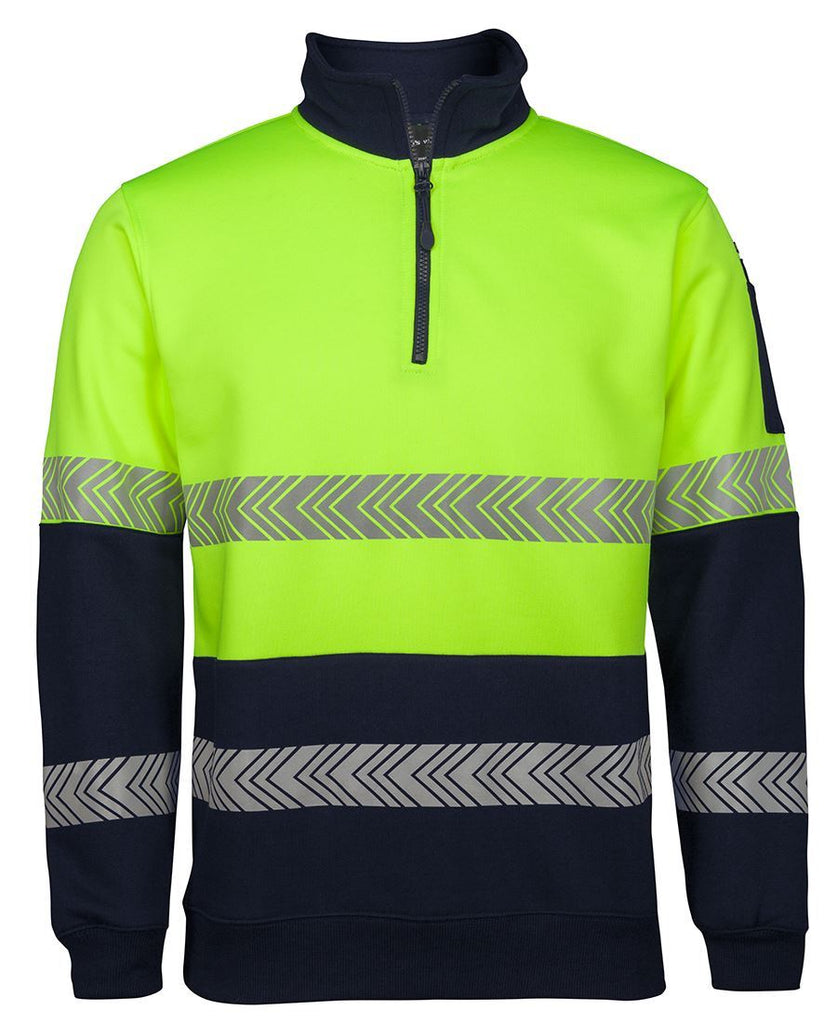 JB'S Hi Vis ½ Zip Segmented Tape Fleece (6HZS)