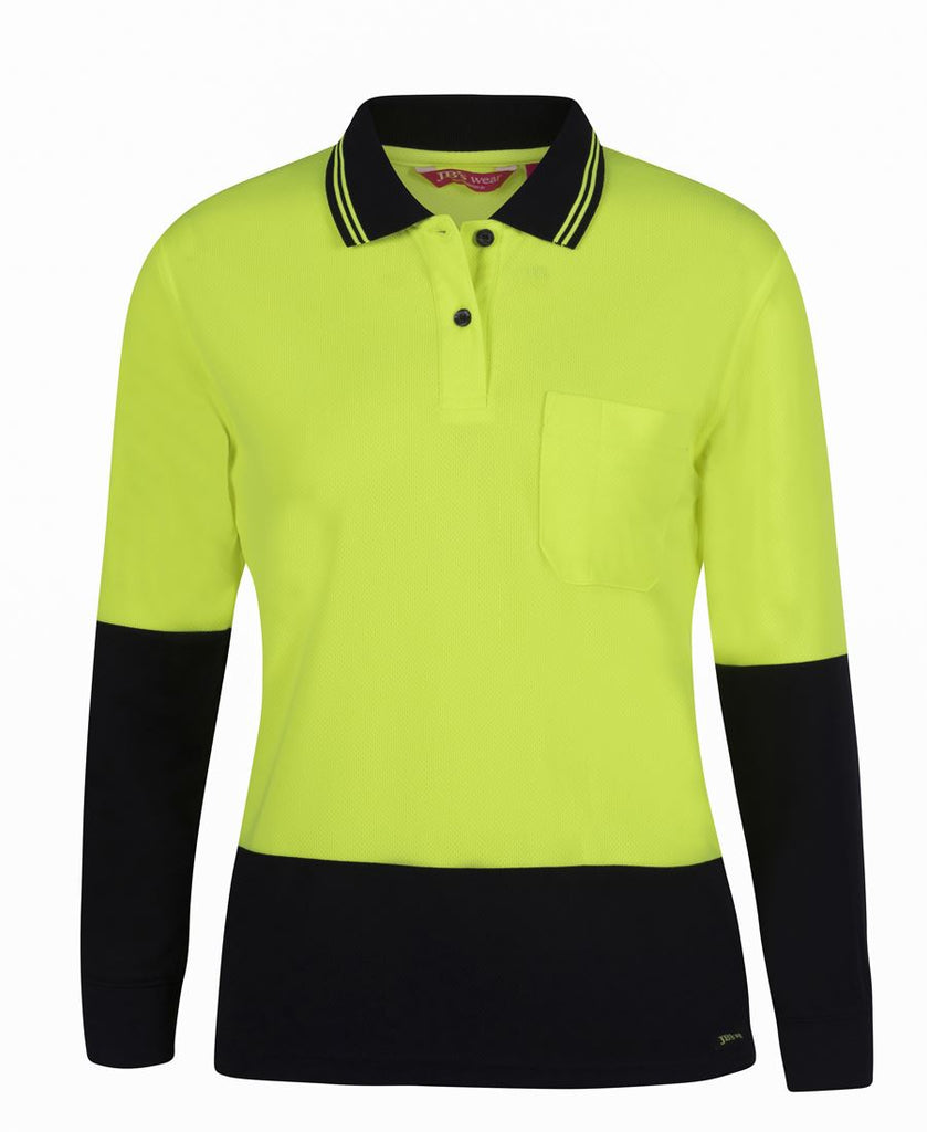 JB's Ladies Hi Vis L/S Comfort Polo (6LHCL)