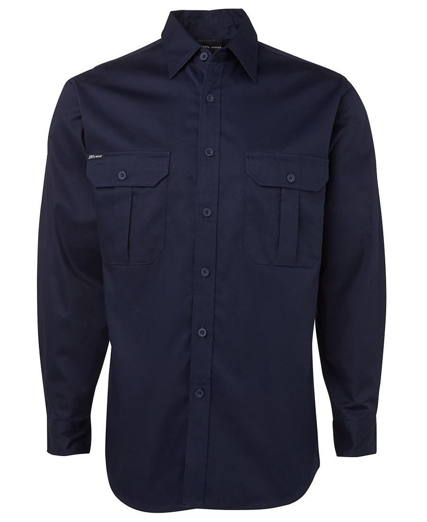 Jb's Long Sleeve 190g Work Shirt (6WLS)