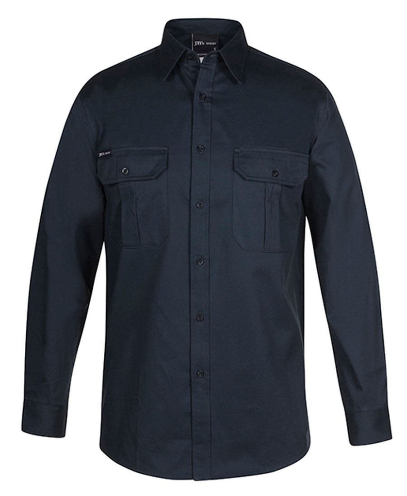 Jb's Long Sleeve 190g Work Shirt (6WLS)