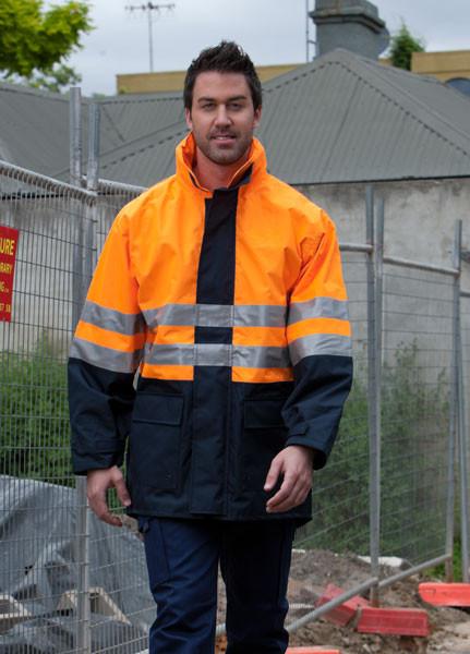 JB's Hi Vis (D+N) Long Line Jacket - Adults (6DNLL)