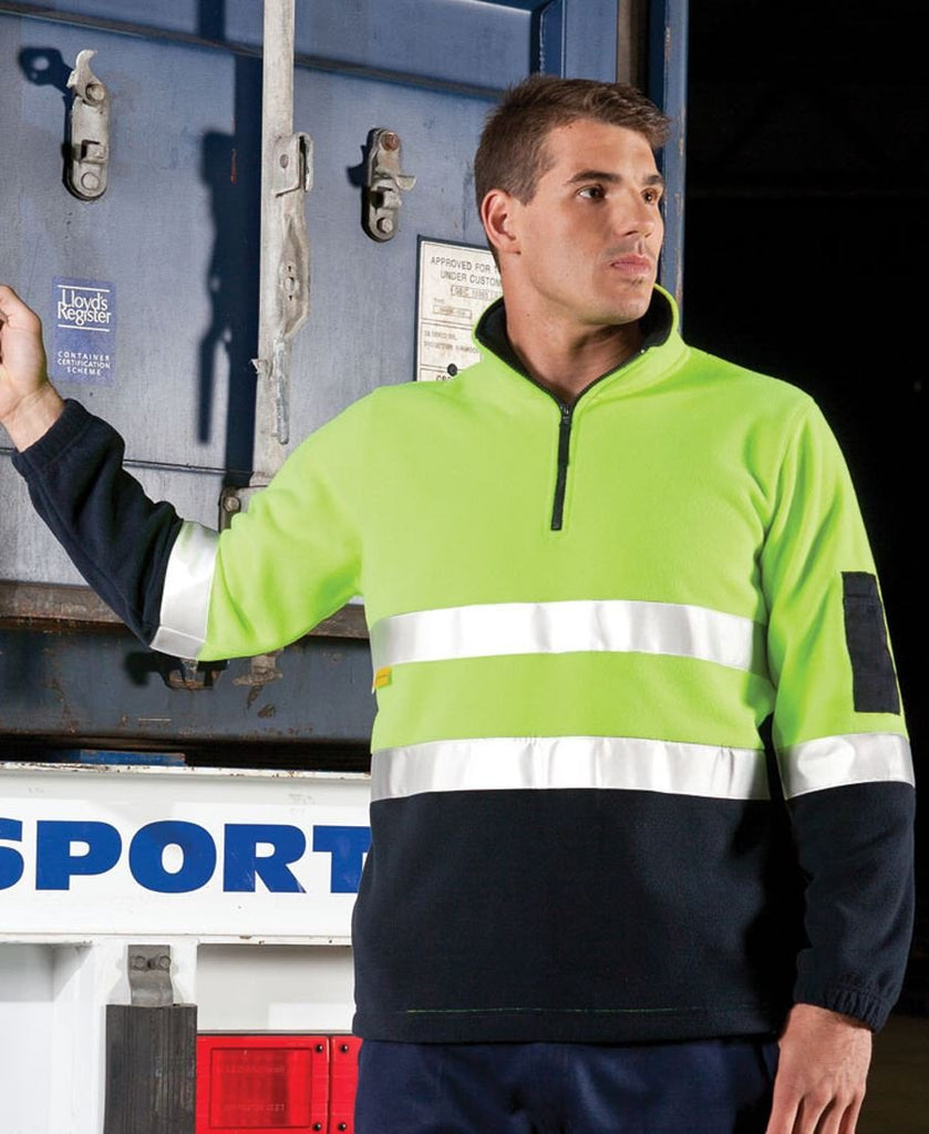 JB's Hi Vis (D+N) 1/2 Zip Polar Fleece (6DNPF)