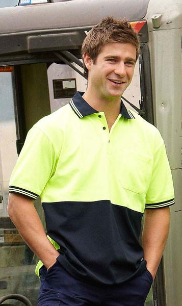 Jb's Hi Vis Short Sleeve Cotton Back Polo - Adults (6HPS)