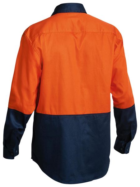Bisley Hi Vis Drill Shirt - Long Sleeve-(BS6267)